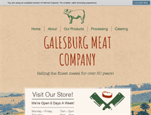 Tablet Screenshot of galesburgmeatco.com